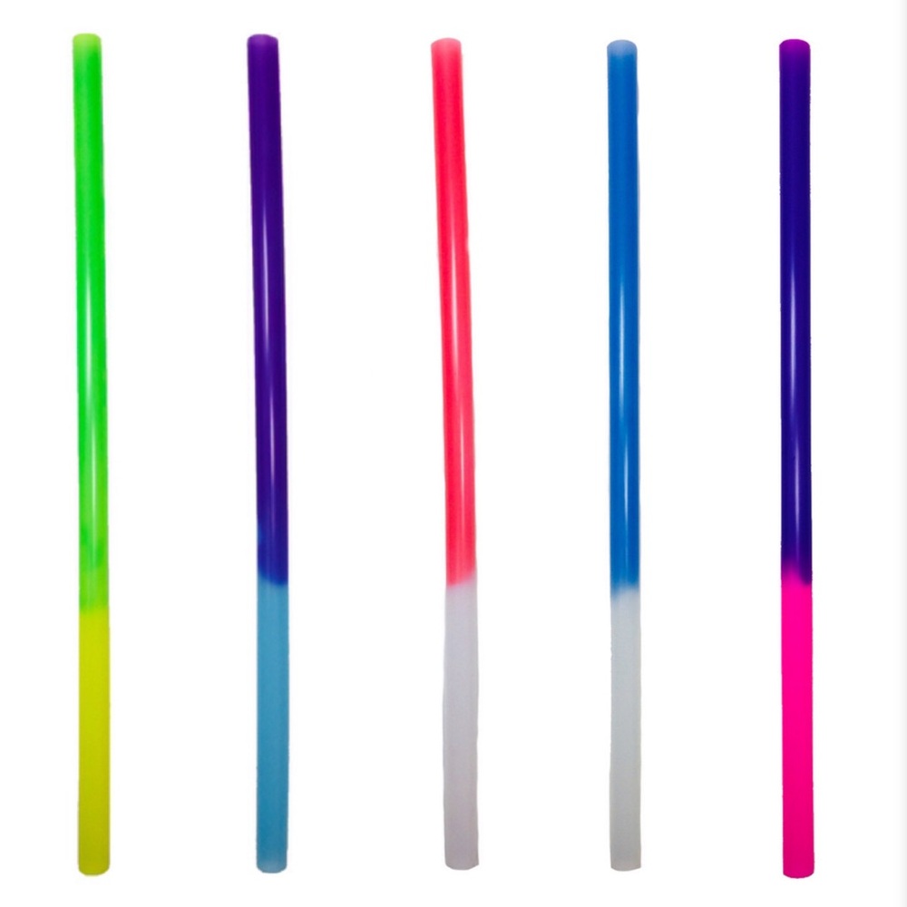 Color Changing 9" Unwrapped Straws Two Packs of 200